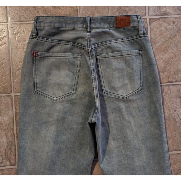 BDG Urban Outfitters sz 26 Mom High Rise denim Jeans blueish green wash B4 - Picture 5 of 6